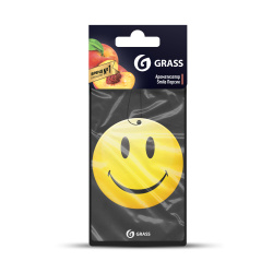 Ароматизатор картонный GRASS "Смайл" (персик) Ароматизатор картонный GRASS "Смайл" (персик)