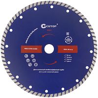 Диск отрезной алмазный турбо CUTOP, 230х3,0х8,0х22,2 мм