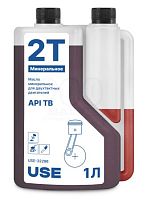 Масло USE 2-х тактное минеральное API TB  с дозатором 1 л