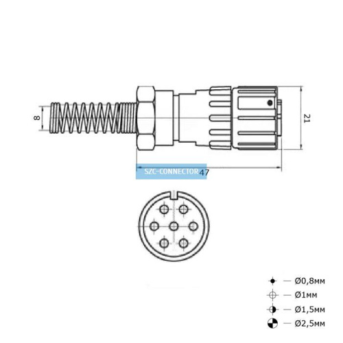 Разъем: FQ14-7pin TJ-8 фото 2