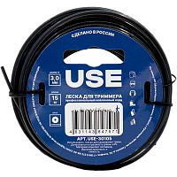 Леска USE 3.0*15 м (круг с сердечником)