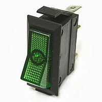 Переключатель ASW-09-102 on-on зеленый